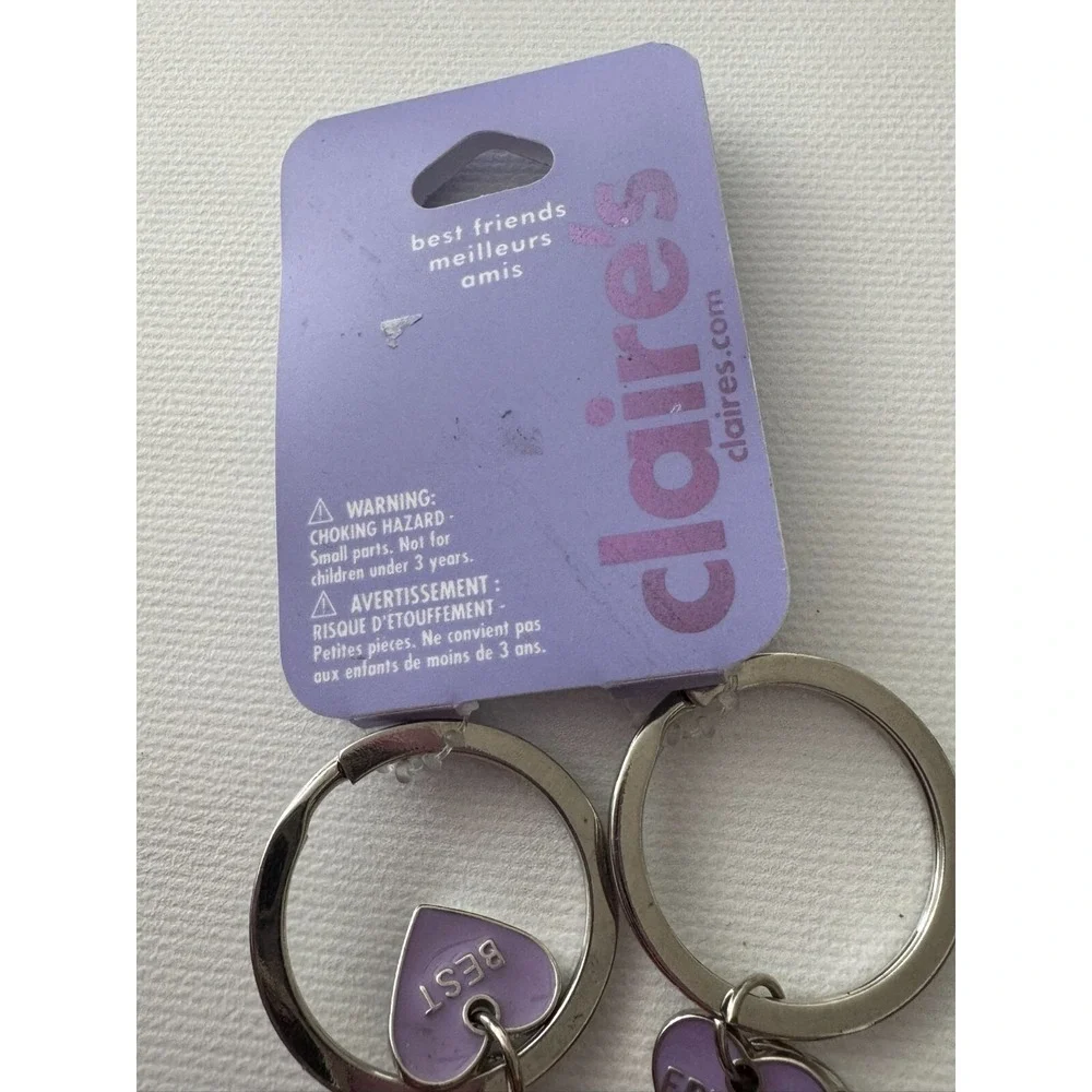 Claire's Best Friends Unicorn‎ Cupcake Keychains Key Rings Set of 2 Magnetic BFF